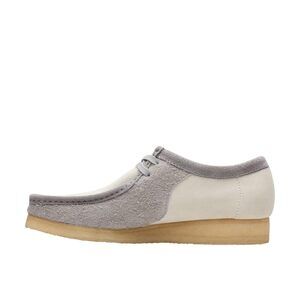 Clarks Men's Wallabee Oxford Grey/Off White Suede 13 Medium